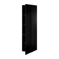 Armadio multiuso 1 anta Treville, 45,4x54 h202,5 cm, Nero