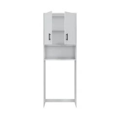 Armadio Multiuso 2 Ante Bianco 3 Ripiani Apertura Battente 73x206h cm, 2 Ante - Delebio