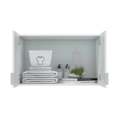 Armadio Multiuso 2 Ante Bianco un Ripiano Apertura Battente 80x49h cm, 2 Ante - Carre