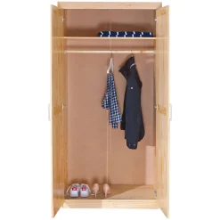 Armadio Multiuso 2 Ante Marrone Rovere Appendiabiti un Ripiano 95x190h cm, 2 Ante - Terzorio