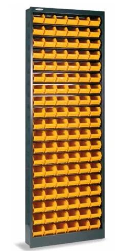 Armadio multiuso Dandreoll, Nero e Giallo, 68x21h190 cm