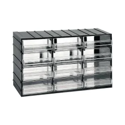 Armadio multiuso Darrigon, Antracite, 12 cassetti