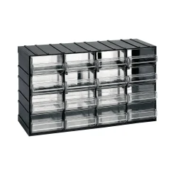 Armadio multiuso Darrigon, Antracite, 24 cassetti