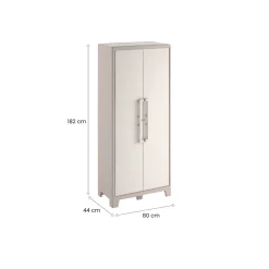 Armadio outdoor alto sabbia 80x182h cm - Grimsby