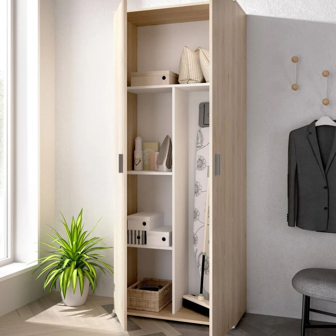 Armadio rovere 2 ante 78x190h cm - Arna