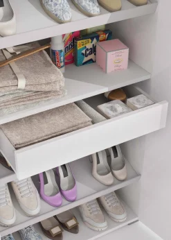 Armadio rovere e bianco con cassetto 72x195h cm - Angy
