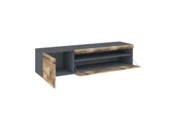 Base TV acero e ardesia 150x40x37h cm - Aquilo