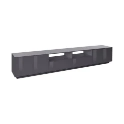 Base TV antracite lucido 260x41x46h cm 4 ante e 2 cassetti - Albak