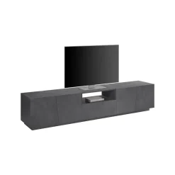 Base TV ardesia 244x44x46h cm 6 ante e 1 cassetto - Aemilor