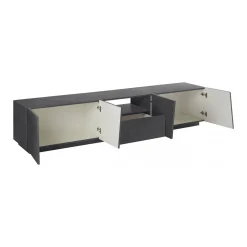 Base TV ardesia 244x44x46h cm 6 ante e 1 cassetto - Aemilor