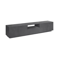 Base TV ardesia 244x44x46h cm 6 ante e 1 cassetto - Aemilor