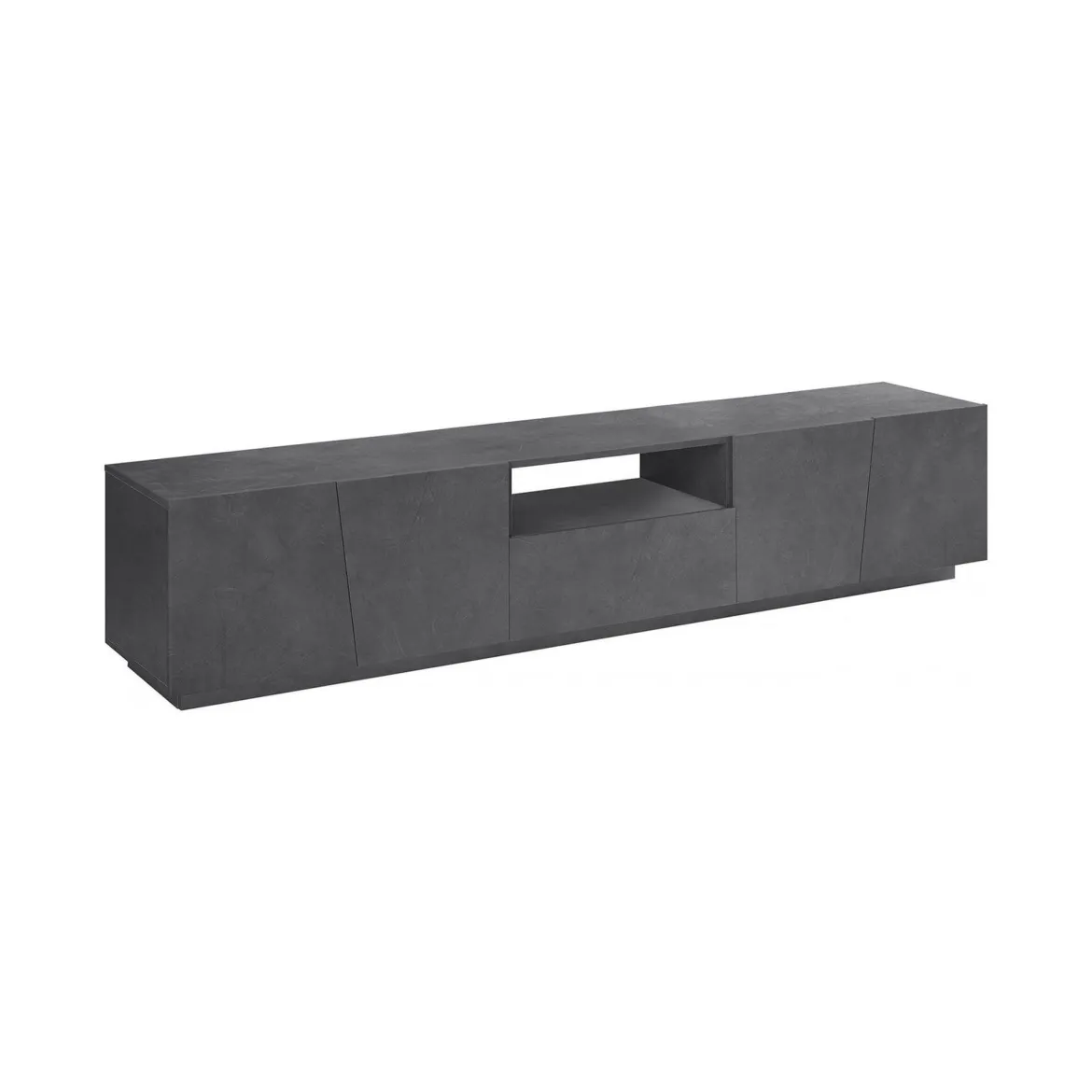 Base TV ardesia 244x44x46h cm 6 ante e 1 cassetto - Aemilor