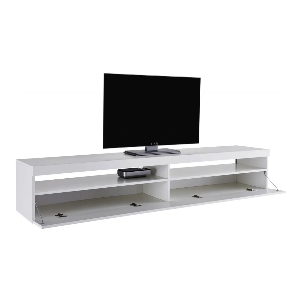 Base TV ardesia 200x45x36h cm 2 ante in legno - Akon