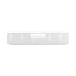 Base TV bianco lucido 220x41x46h cm 4 ante e 1 cassetto - Ajuly