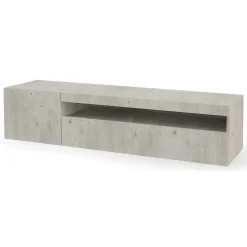 Base TV cemento 150x40x37h cm 2 ante - Ardy