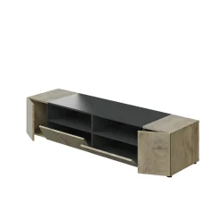 Base TV rovere 138x42x36h cm 4 ante - Ebe