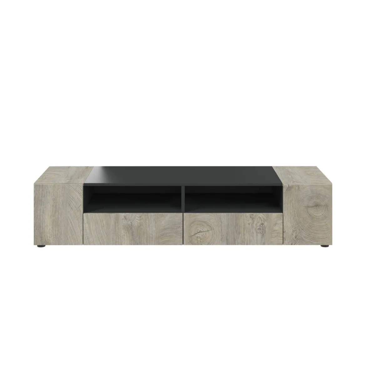 Base TV rovere 138x42x36h cm 4 ante - Ebe