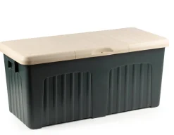 Baule da esterno impermeabile 57x125x56h cm verde - Asco
