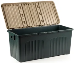 Baule da esterno impermeabile 57x125x56h cm verde - Asco