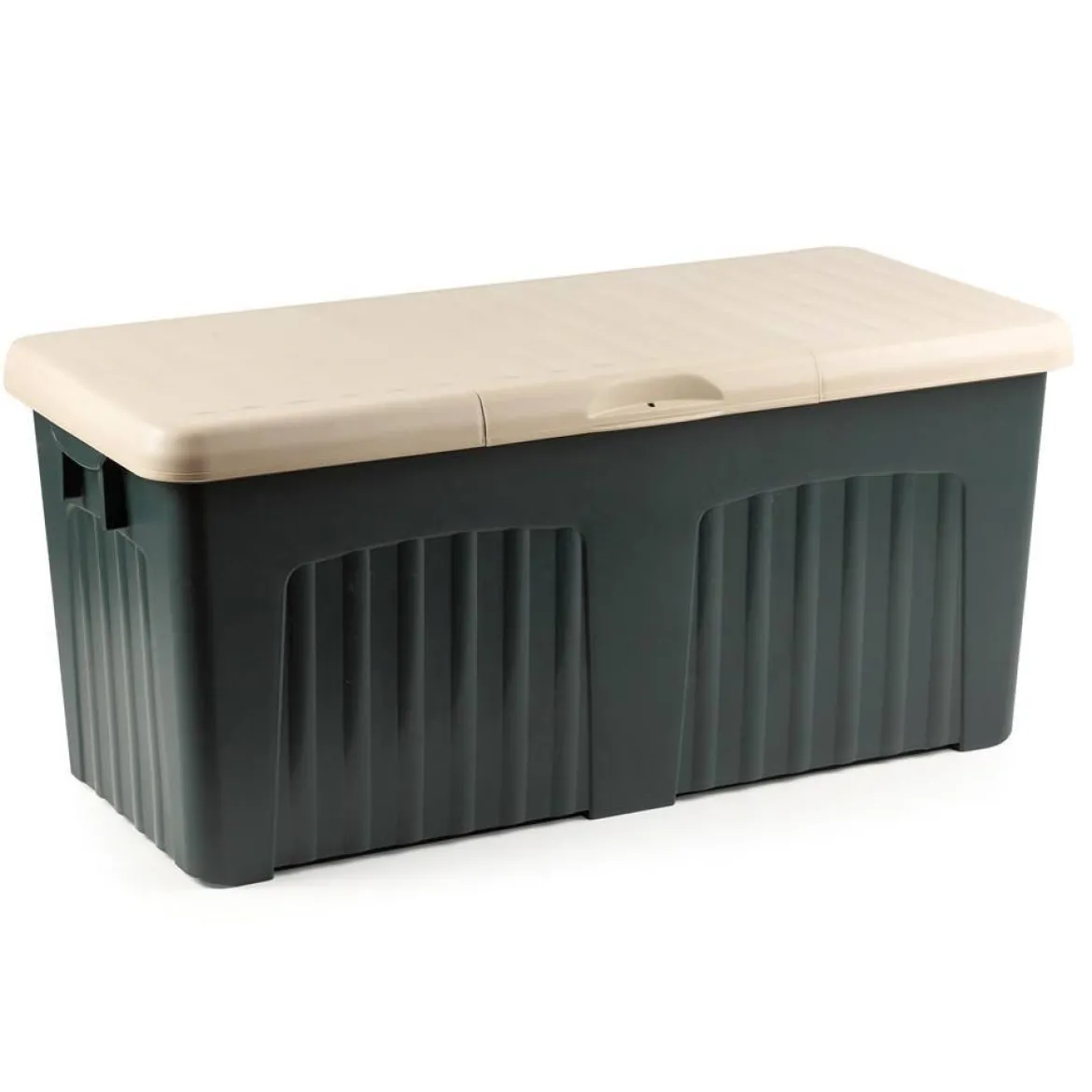 Baule da esterno resistente 57x125x56h cm grigio - Asco