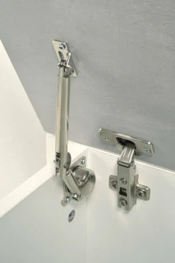 Baule moderno legno 90x45x45h cm bianco e cemento - Ayusnay
