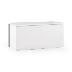 Baule salvaspazio in legno 90x45x45h cm bianco - Ayusnay