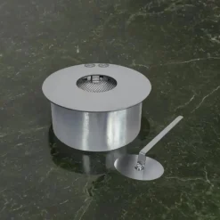 Bruciatore Annicco, 25x25 h10 cm, Grigio