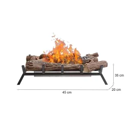 Bruciatore Nero Combustibile Bioetanolo Ecoflame Installazione a Terra, Adatto per Camino - Agerola