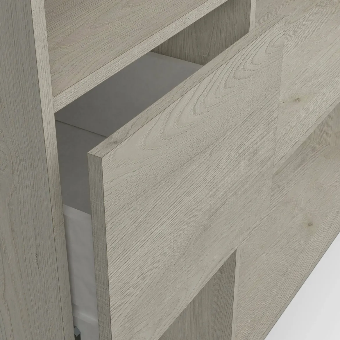 Cabina armadio con ripiani regolabili rovere 119x183h cm - Tsuruhime