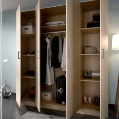 Cabina armadio con ripiani regolabili rovere 214x205h cm - Pali