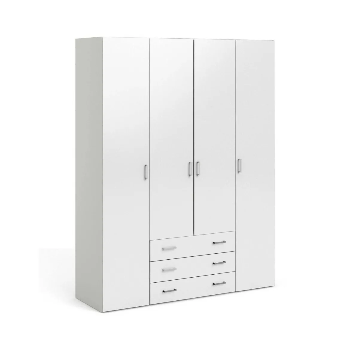 Cabina armadio in legno bianca lucida 154x200h cm - Amoruccio
