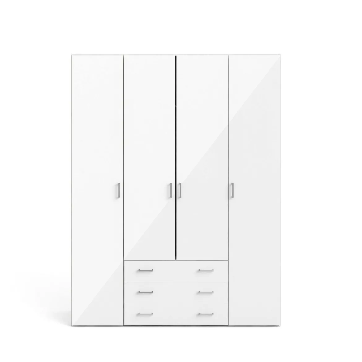 Cabina armadio in legno bianca lucida 154x200h cm - Amoruccio