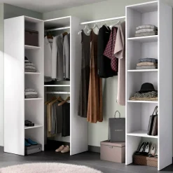 Cabina armadio modulabile bianca 226x185h cm - Alexois
