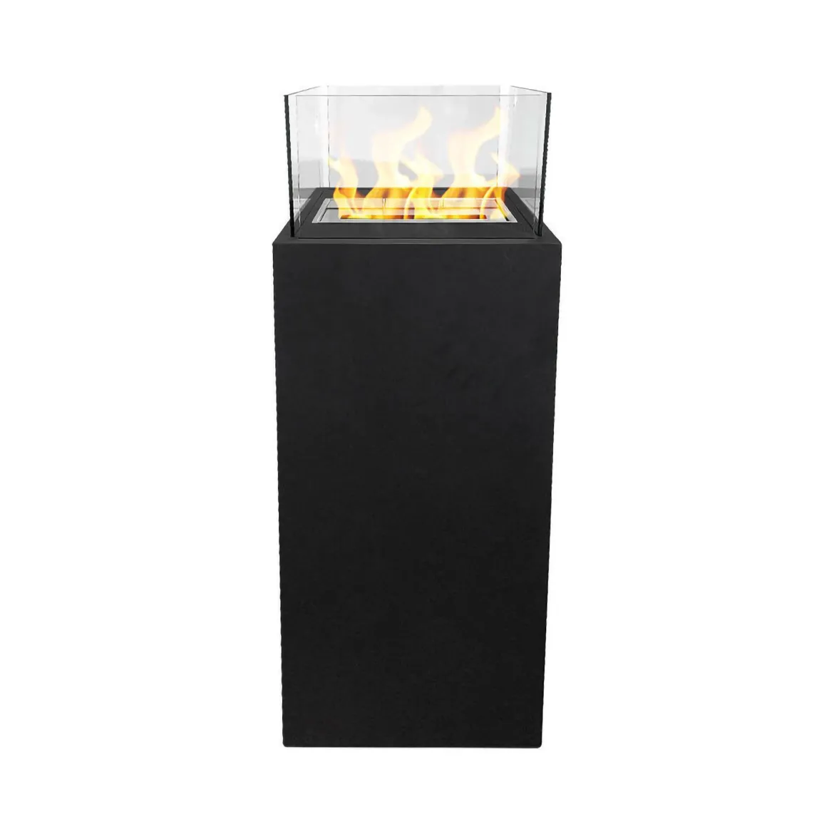 Camino a bioetanolo da pavimento 40x40x116h cm nero - Airasca