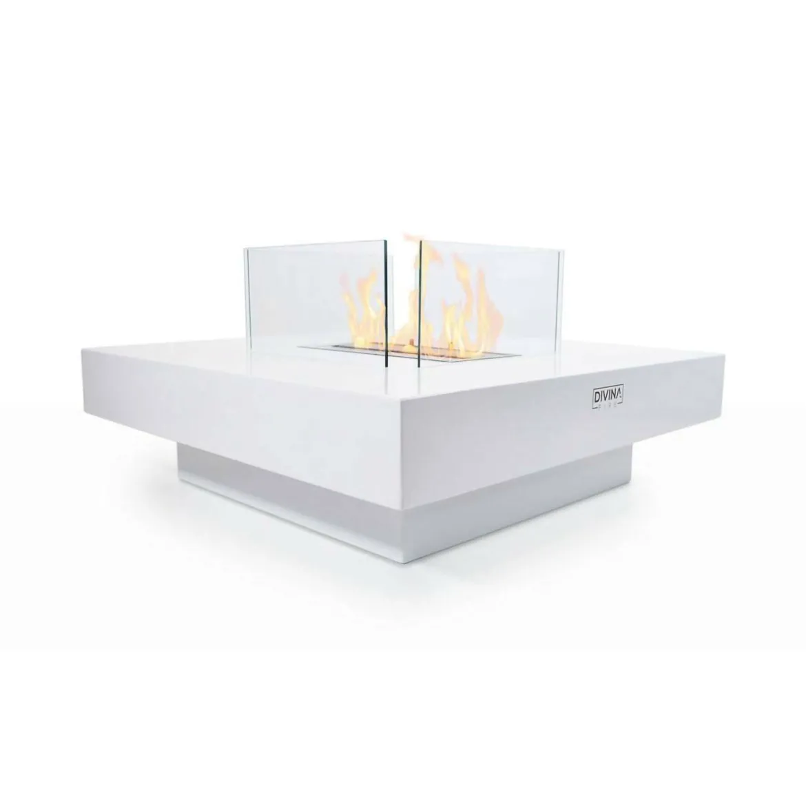 Camino a bioetanolo da tavolo 70x70x36h cm nero - Alife