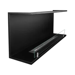 Camino a Bioetanolo Nero Capacità 1.25 lt Superficie Riscaldabile 30 m2 120x24x45h cm, Potenza (kw) 3 - Pertosa