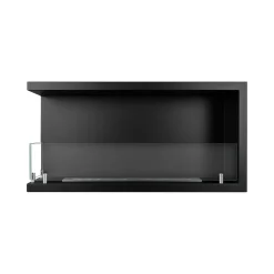 Camino a Bioetanolo Nero Capacità 1.5 lt Superficie Riscaldabile 30 90x22x45h cm, Potenza (kw) 3 - Garzeno