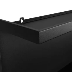 Camino a Bioetanolo Nero Capacità 1.5 lt Superficie Riscaldabile 30 90x22x45h cm, Potenza (kw) 3 - Garzeno