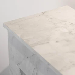 Camino Elettrico Bianco Superficie Riscaldabile 30 Potenza (kw) 0.9/1.8 96x36x90h cm, Indoor - Feletto