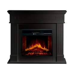 Camino Elettrico Nero Superficie Riscaldabile 30 Potenza (kw) 0.9/1.8 58x17x52h cm, Indoor - Gavardo
