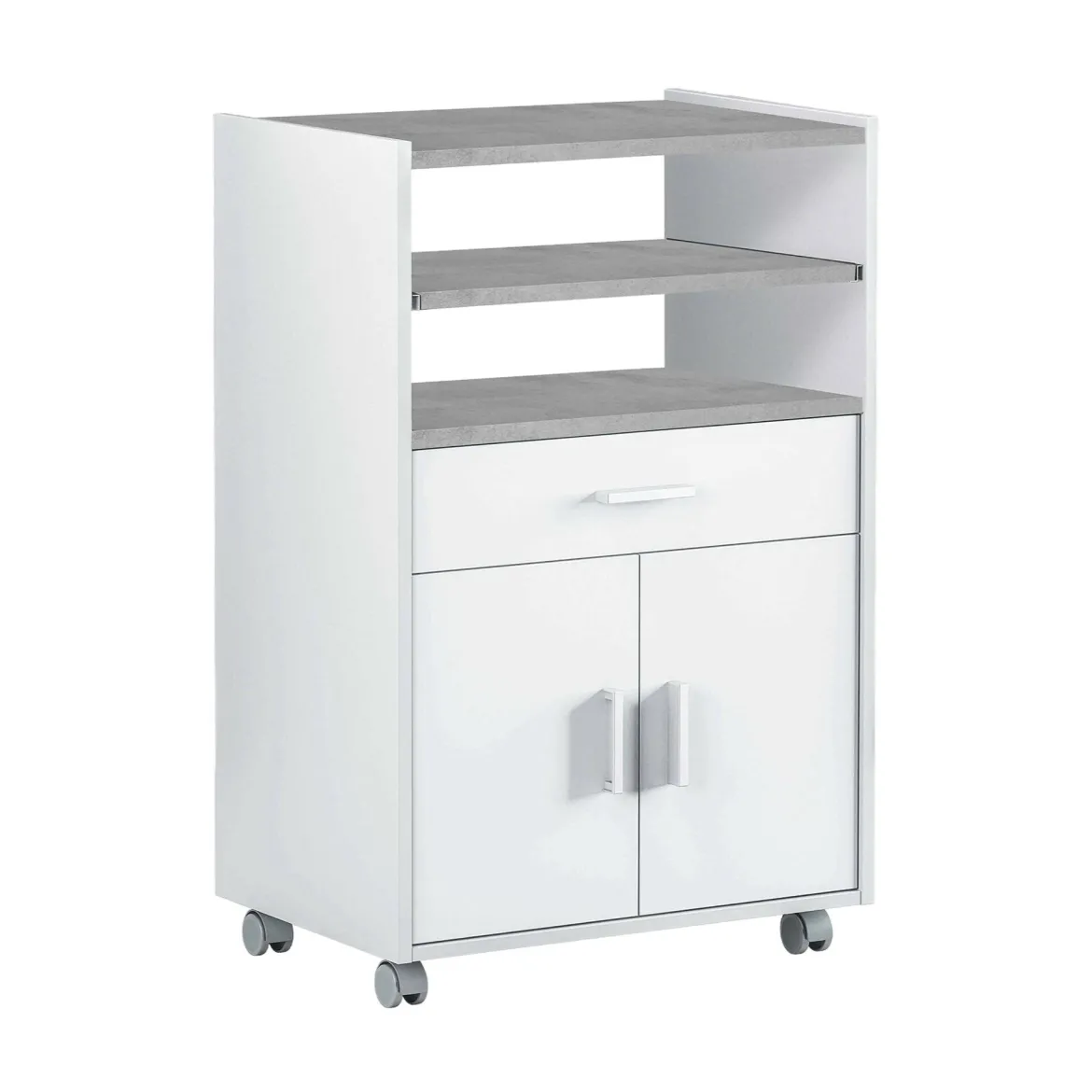 Carrello Akea, 59x40h92 cm, Bianco