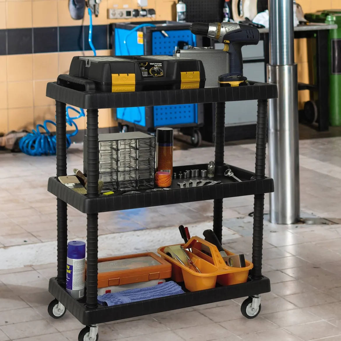 Carrello Vinci, 75x38h92 cm, Antracite