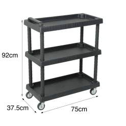 Carrello Vinci, 75x38h92 cm, Antracite