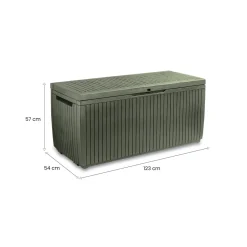 Cassapanca da giardino 145x69x60h cm bianco - Wawa