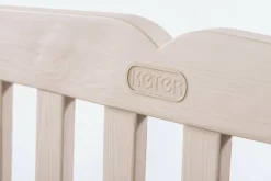 Cassapanca outdoor Chestermere, 140x60 h84 cm, Beige e Marrone