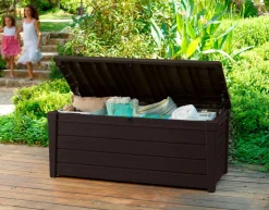 Cassapanca outdoor impermeabile 145x69x60h cm marrone - Wawa
