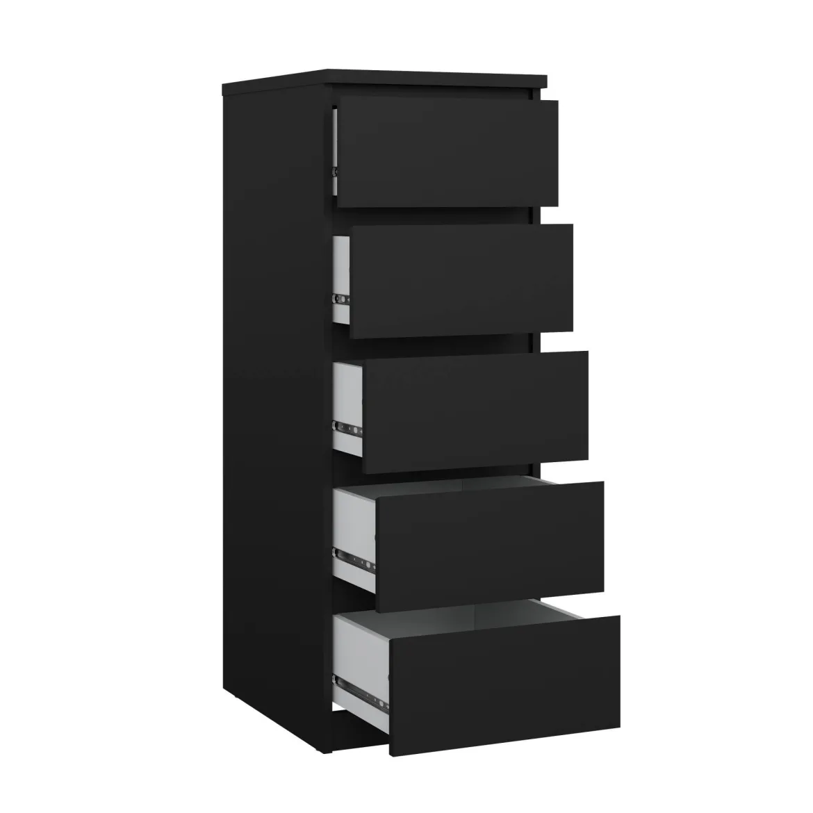 Cassettiera alta nera 50x111h cm - Achaldi