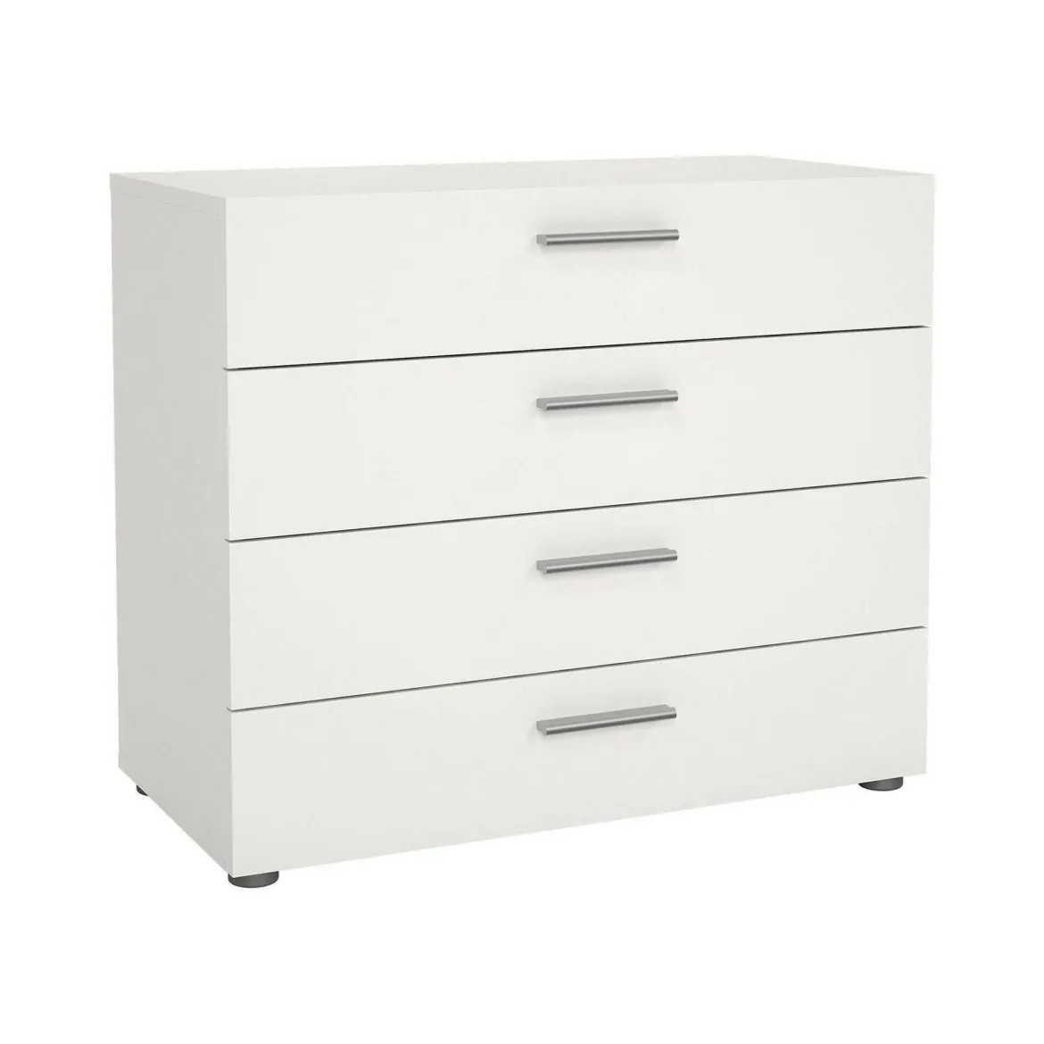 Cassettiera 4 cassetti bianca lucida 98x81h cm - Hecate