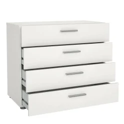 Cassettiera 4 cassetti bianca lucida 98x81h cm - Hecate