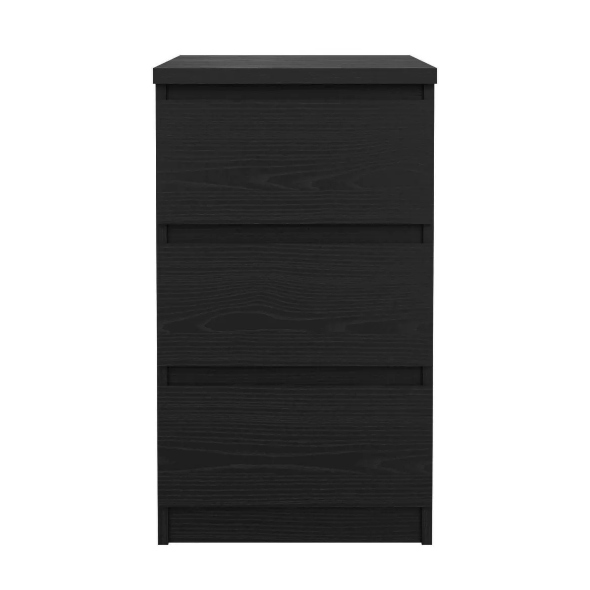 Cassettiera 3 cassetti nera 50x70h cm - Accudino